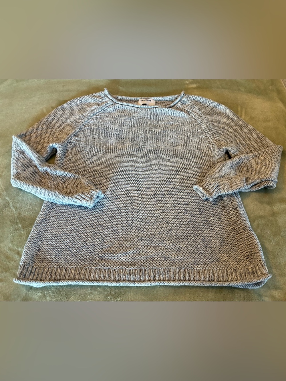 Women’s Old Navy Size Small Heather Gray Knit Crewneck Sweater